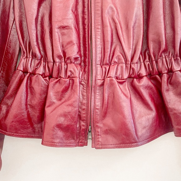 Ulla Johnson Briar Leather Jacket in Mahogany S - Picture 10 of 16